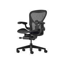 Herman Miller Aeron Size B graphite fully loaded pellicle mesh